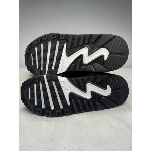 Nike Air Max 90 Black/White Sneakers Youth Cross-Training Athletic Shoes - Picture 11 of 13